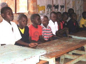 St. Henry's Boys Meditating